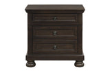 Begonia Graynish Brown Modern Contemporary Transitional Solid Wood Storage Sleigh Bedroom Set - Ella Furniture