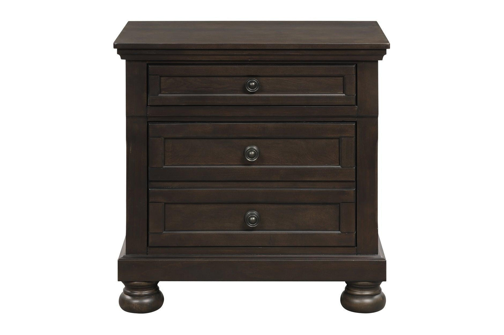 Begonia Graynish Brown Modern Contemporary Transitional Solid Wood Storage Sleigh Bedroom Set - Ella Furniture