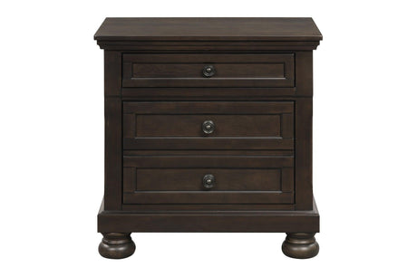 Begonia Graynish Brown Modern Contemporary Transitional Solid Wood Storage Sleigh Bedroom Set - Ella Furniture