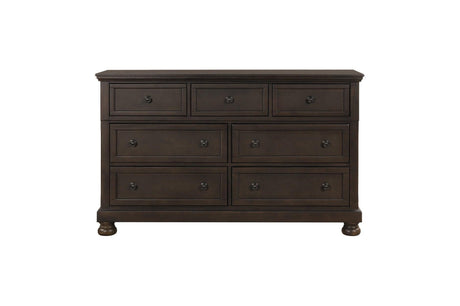 Begonia Graynish Brown Modern Contemporary Transitional Solid Wood Storage Sleigh Bedroom Set - Ella Furniture