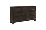 Begonia Graynish Brown Modern Contemporary Transitional Solid Wood Storage Sleigh Bedroom Set - Ella Furniture