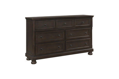 Begonia Graynish Brown Modern Contemporary Transitional Solid Wood Storage Sleigh Bedroom Set - Ella Furniture
