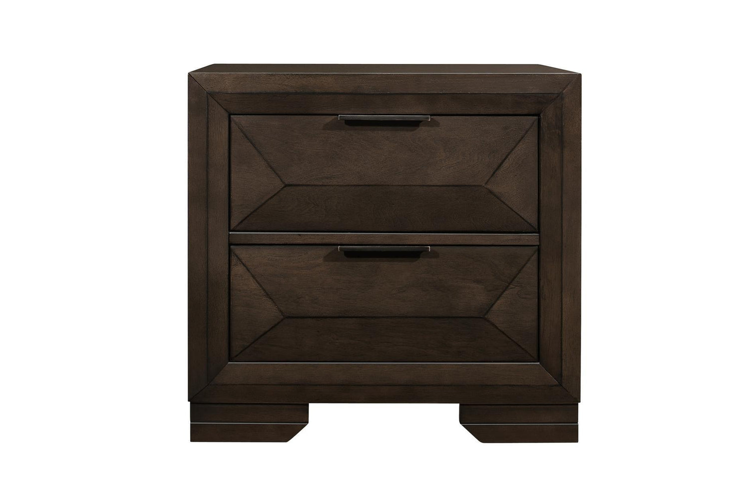 Chesky Espresso Modern Contemporary Solid Wood Birch Veneer Storage Platform Bed - Ella Furniture