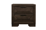 Chesky Espresso Modern Contemporary Solid Wood Birch Veneer Storage Platform Bed - Ella Furniture