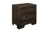 Chesky Espresso Modern Contemporary Solid Wood Birch Veneer Storage Platform Bed - Ella Furniture