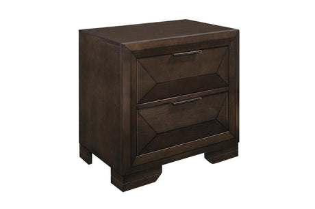 Chesky Espresso Modern Contemporary Solid Wood Birch Veneer Storage Platform Bed - Ella Furniture