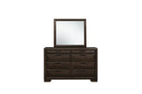 Chesky Espresso Modern Contemporary Solid Wood Birch Veneer Storage Platform Bed - Ella Furniture