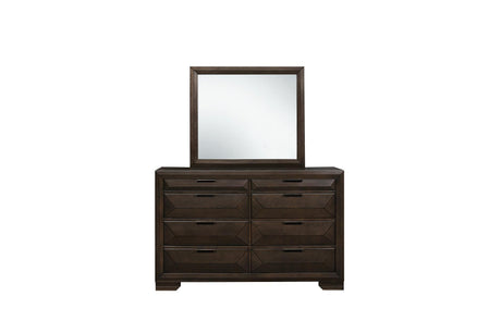 Chesky Espresso Modern Contemporary Solid Wood Birch Veneer Storage Platform Bed - Ella Furniture