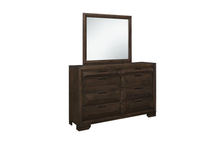 Chesky Espresso Modern Contemporary Solid Wood Birch Veneer Storage Platform Bed - Ella Furniture