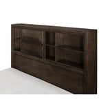 Chesky Warm Espresso Modern Contemporary Birch Veneer Wood And Engineered Wood King Platform Bed - Ella Furniture