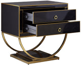 Alyssa Gold Side Table - Ella Furniture