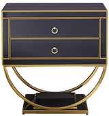 Alyssa Gold Side Table - Ella Furniture