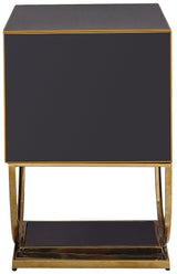 Alyssa Gold Side Table - Ella Furniture