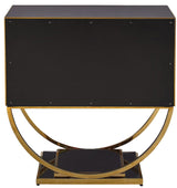 Alyssa Gold Side Table - Ella Furniture