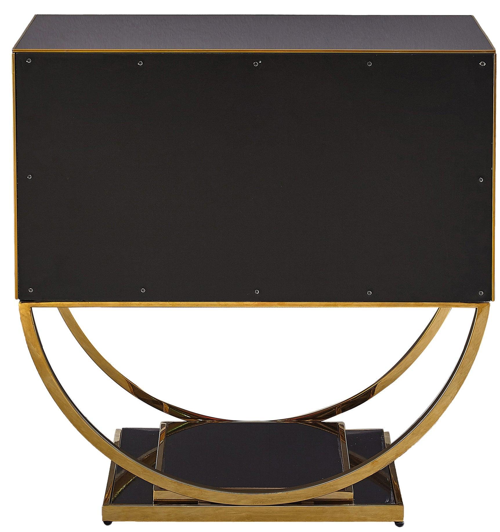 Alyssa Gold Side Table - Ella Furniture