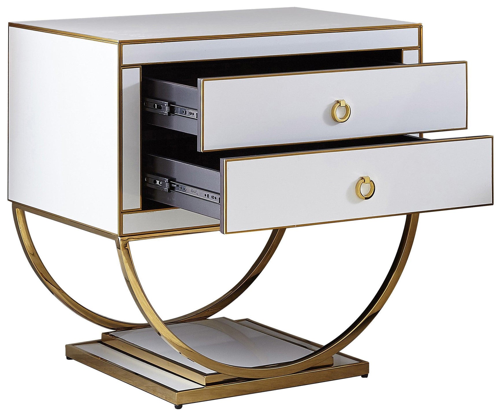 Alyssa Gold Side Table 806 - Ella Furniture