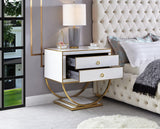 Alyssa Gold Side Table 806 - Ella Furniture