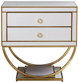 Alyssa Gold Side Table 806 - Ella Furniture