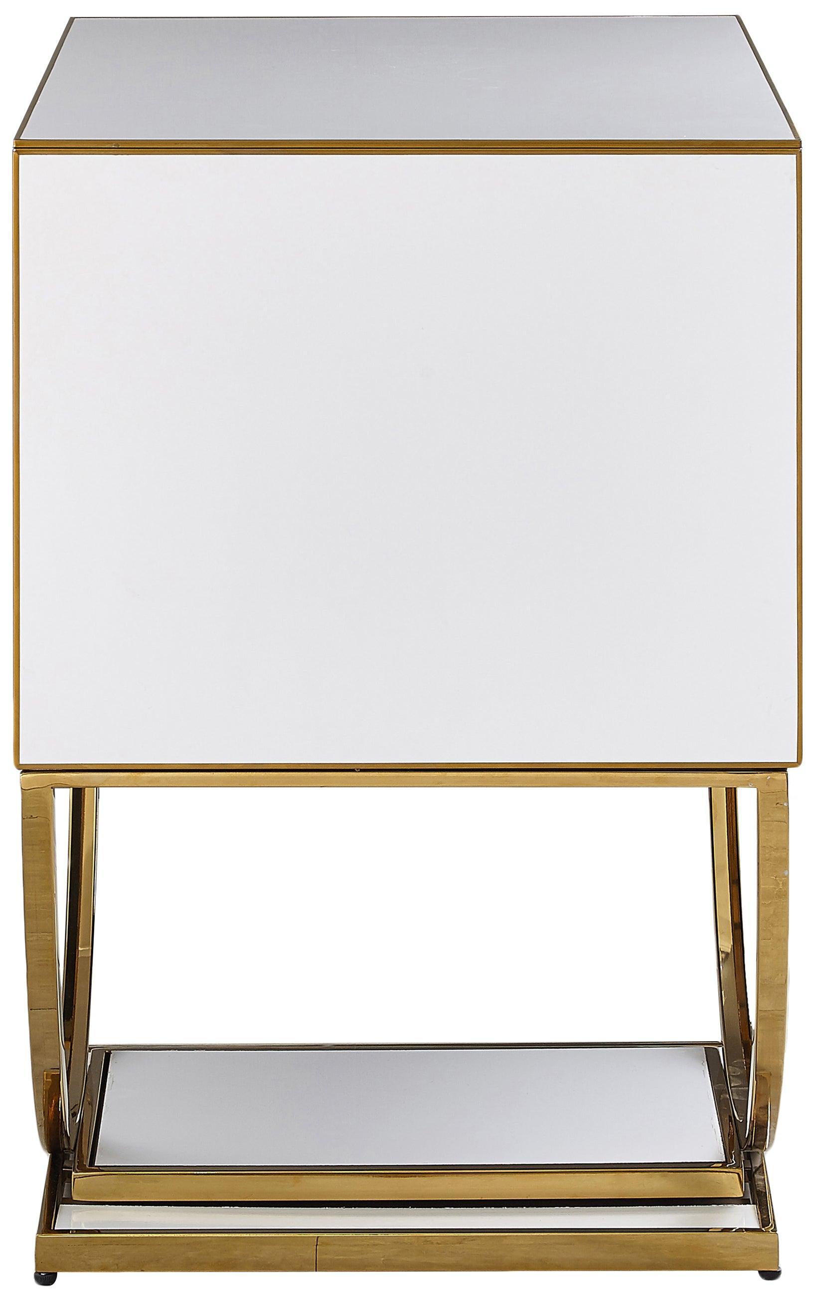 Alyssa Gold Side Table 806 - Ella Furniture