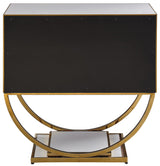 Alyssa Gold Side Table 806 - Ella Furniture