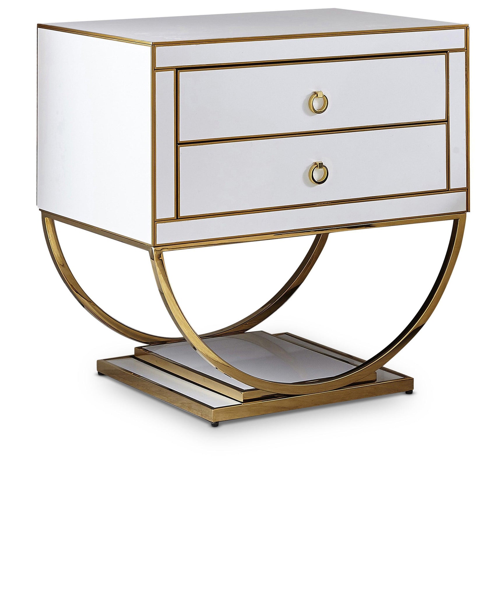 Alyssa Gold Side Table 806 - Ella Furniture