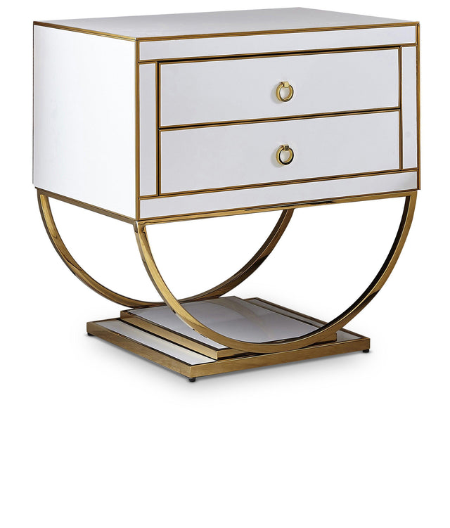 Alyssa Gold Side Table 806 - Ella Furniture