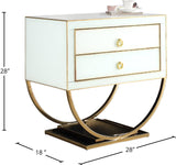 Alyssa Gold Side Table 806 - Ella Furniture