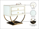 Alyssa Gold Side Table 806 - Ella Furniture