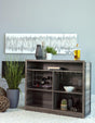 Joe 5-Shelf Bar Unit Aged Oak - Ella Furniture