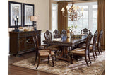 Catalonia Dark Bronze Modern Traditional Solid Wood Upholstered Seat Rectangular Dining Room Set - Ella Furniture