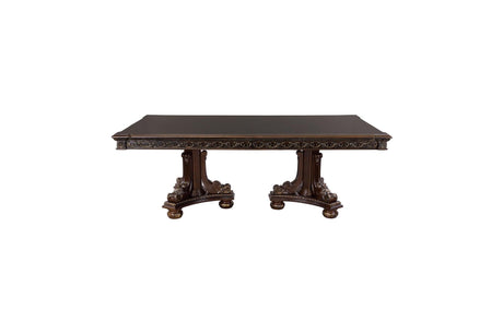 Catalonia Dark Bronze Modern Traditional Solid Wood Upholstered Seat Rectangular Dining Room Set - Ella Furniture
