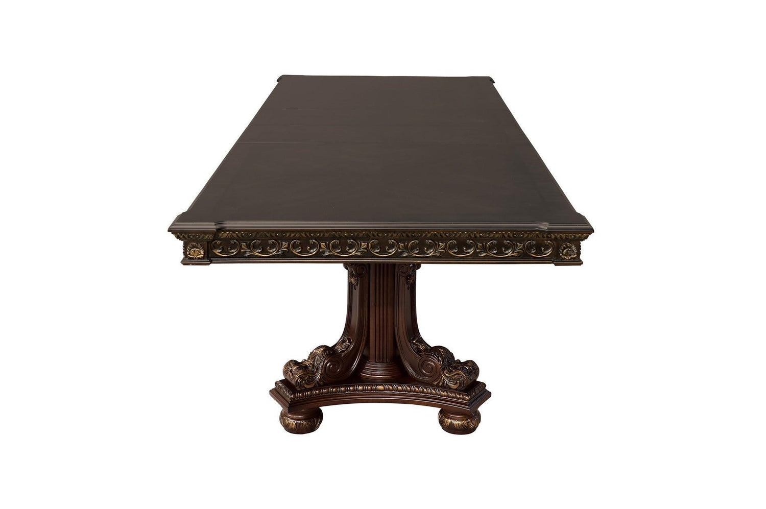 Catalonia Dark Bronze Modern Traditional Solid Wood Upholstered Seat Rectangular Dining Room Set - Ella Furniture