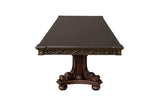 Catalonia Dark Bronze Modern Traditional Solid Wood Upholstered Seat Rectangular Dining Room Set - Ella Furniture