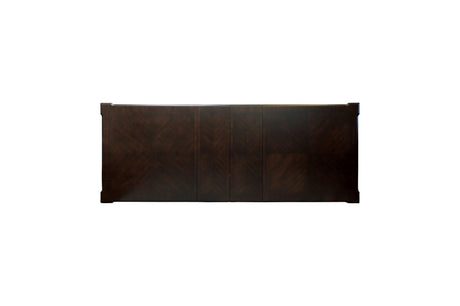Catalonia Dark Bronze Modern Traditional Solid Wood Upholstered Seat Rectangular Dining Room Set - Ella Furniture