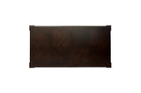 Catalonia Dark Bronze Modern Traditional Solid Wood Upholstered Seat Rectangular Dining Room Set - Ella Furniture