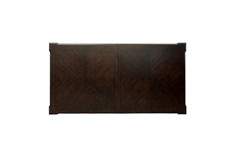 Catalonia Dark Bronze Modern Traditional Solid Wood Upholstered Seat Rectangular Dining Room Set - Ella Furniture