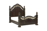 Catalonia Dark Bronze Modern Traditional Solid Wood Panel Bedroom Set - Ella Furniture