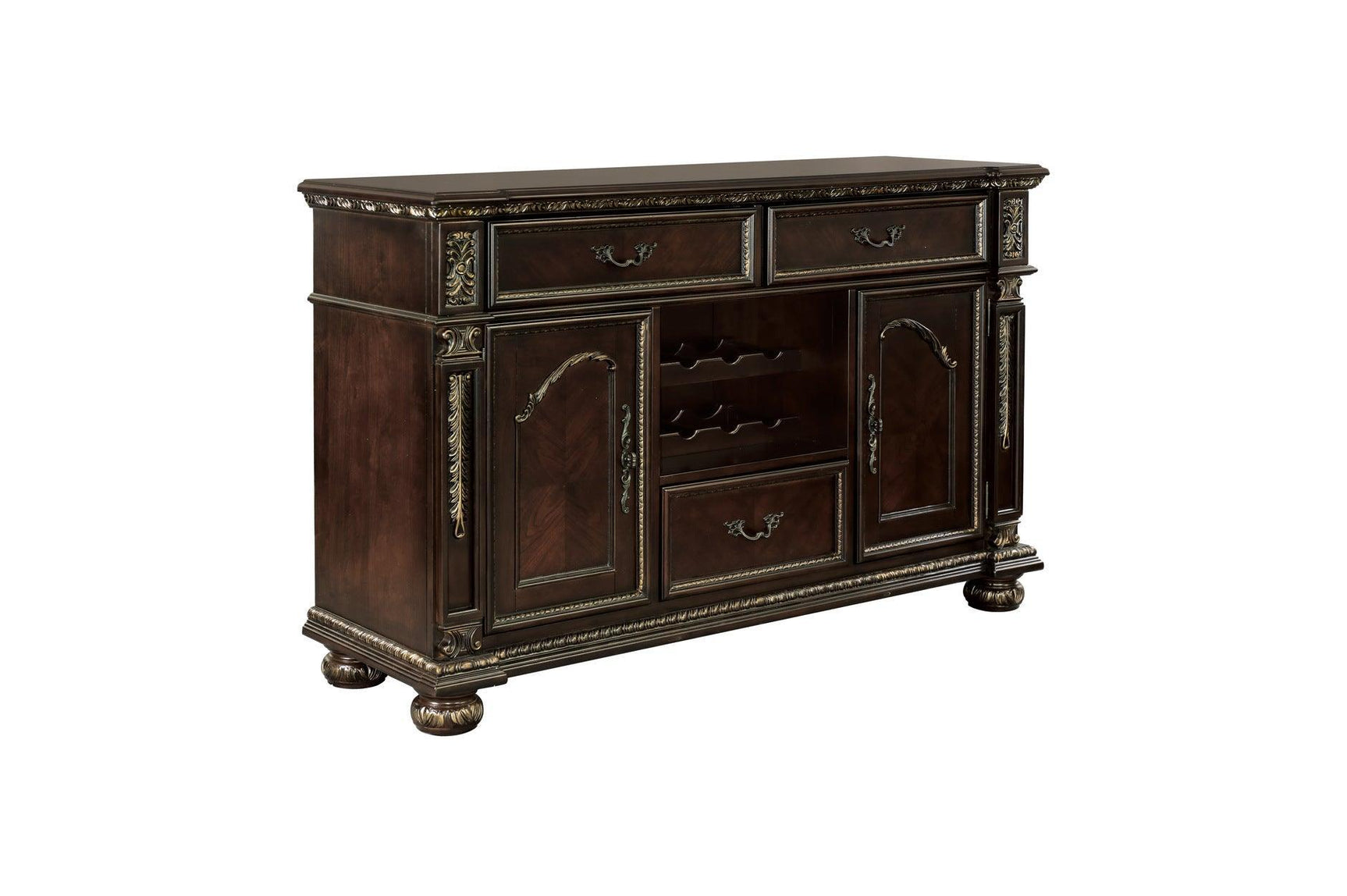 Catalonia Dark Bronze Modern Traditional Solid Wood Upholstered Seat Rectangular Dining Room Set - Ella Furniture