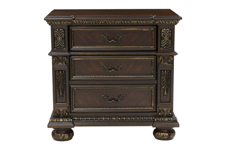Catalonia Dark Bronze Modern Traditional Solid Wood Panel Bedroom Set - Ella Furniture