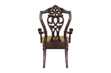 Catalonia Dark Bronze Modern Traditional Solid Wood Upholstered Seat Rectangular Dining Room Set - Ella Furniture