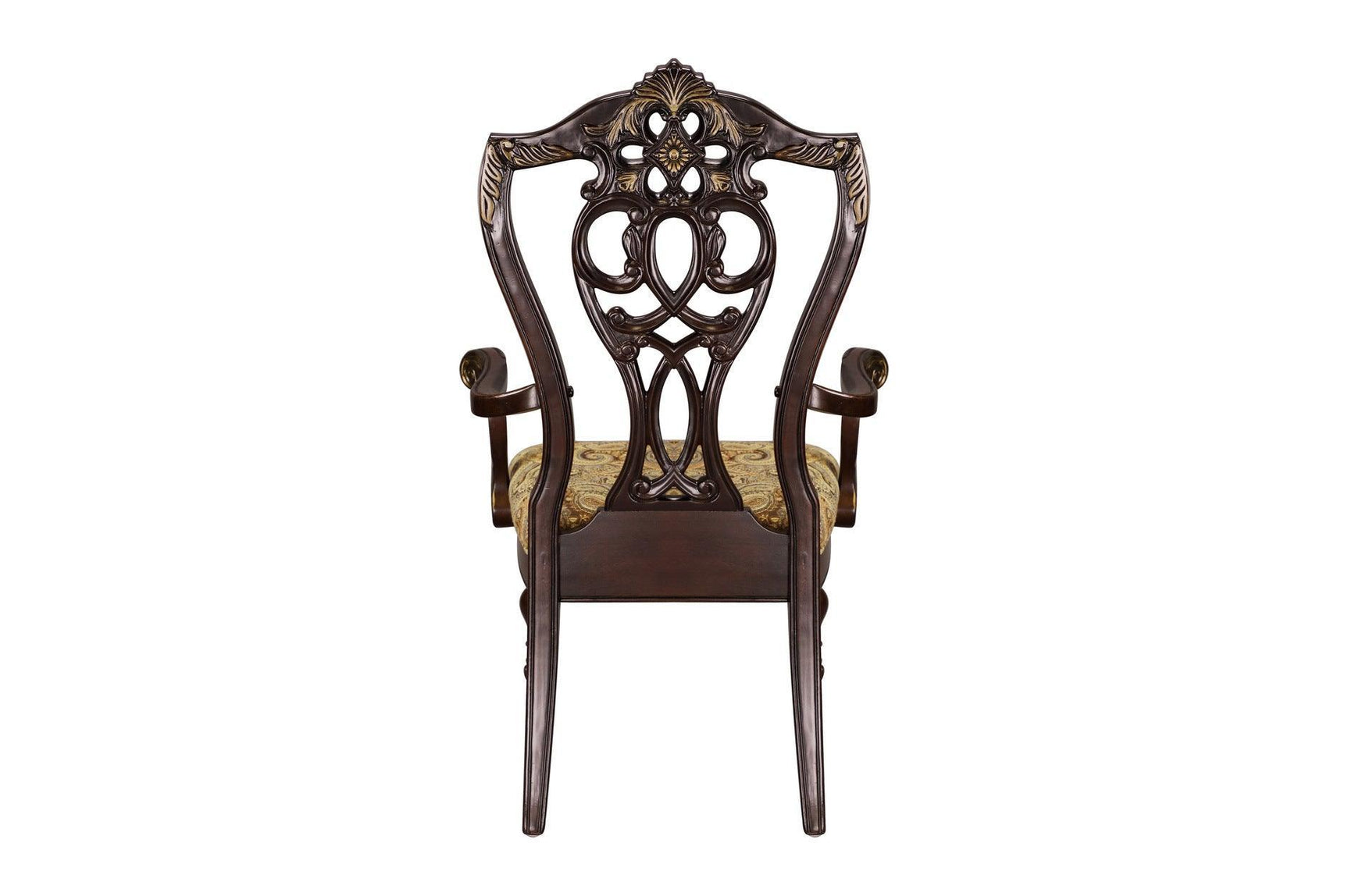 Catalonia Dark Bronze Modern Traditional Solid Wood Upholstered Seat Rectangular Dining Room Set - Ella Furniture