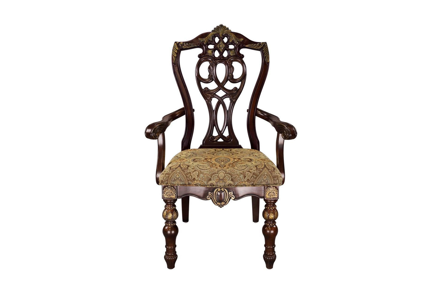 Catalonia Dark Bronze Modern Traditional Solid Wood Upholstered Seat Rectangular Dining Room Set - Ella Furniture