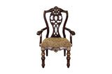 Catalonia Dark Bronze Modern Traditional Solid Wood Upholstered Seat Rectangular Dining Room Set - Ella Furniture