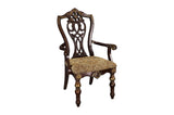 Catalonia Dark Bronze Modern Traditional Solid Wood Upholstered Seat Rectangular Dining Room Set - Ella Furniture