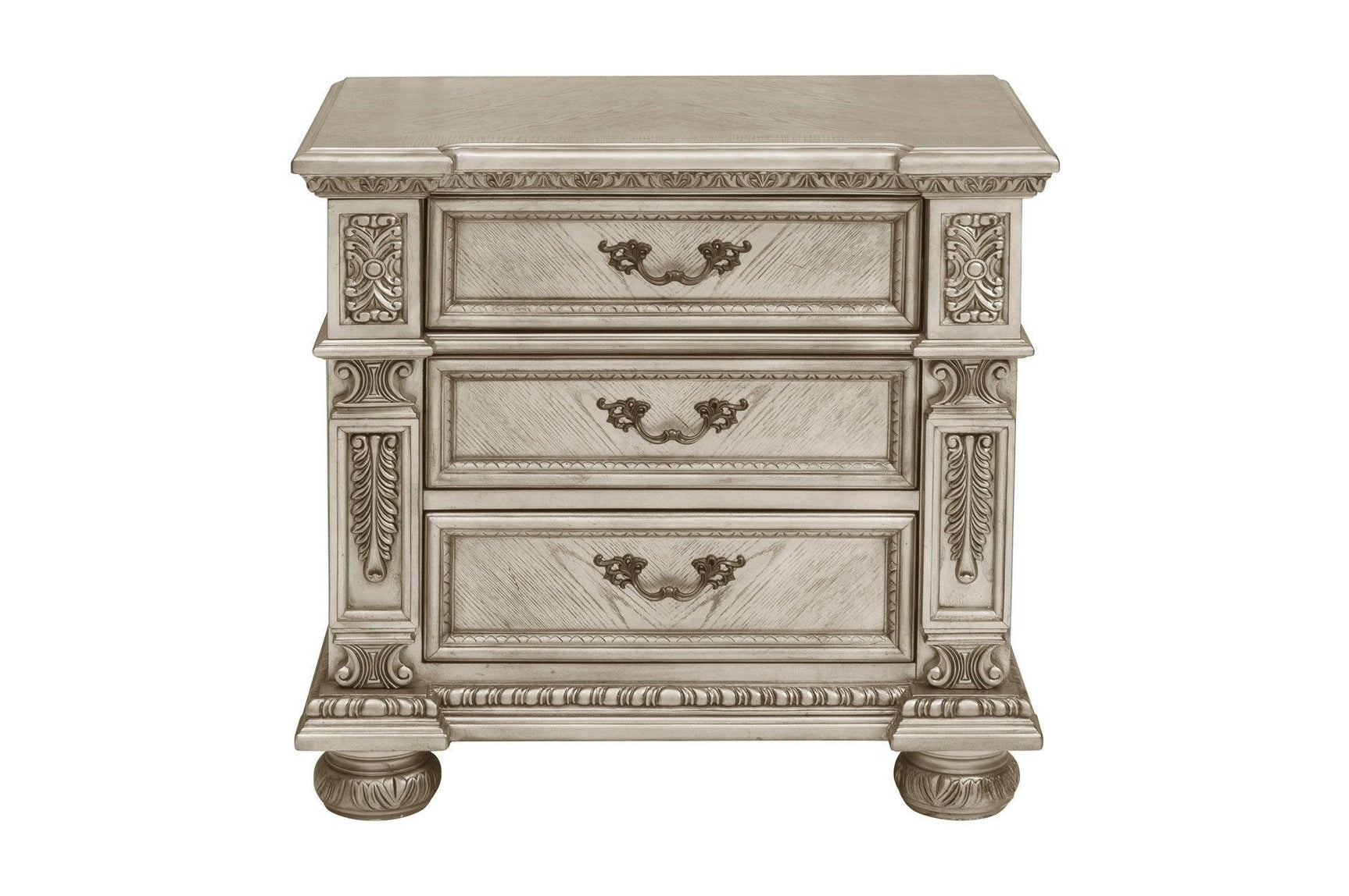 Catalonia Gold Modern Traditional Solid Wood Panel Bedroom Set - Ella Furniture