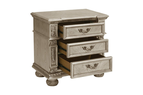 Catalonia Gold Modern Traditional Solid Wood Panel Bedroom Set - Ella Furniture