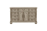 Catalonia Gold Modern Traditional Solid Wood Panel Bedroom Set - Ella Furniture