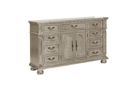 Catalonia Gold Modern Traditional Solid Wood Panel Bedroom Set - Ella Furniture