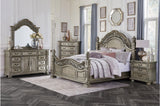 Catalonia Gold Modern Traditional Solid Wood Panel Bedroom Set - Ella Furniture