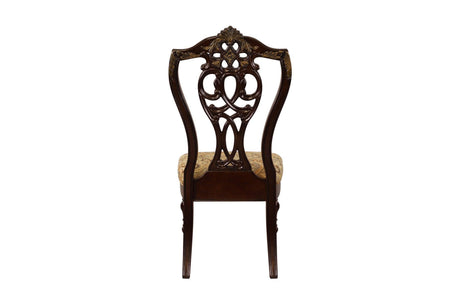 Catalonia Dark Bronze Modern Traditional Solid Wood Upholstered Seat Rectangular Dining Room Set - Ella Furniture